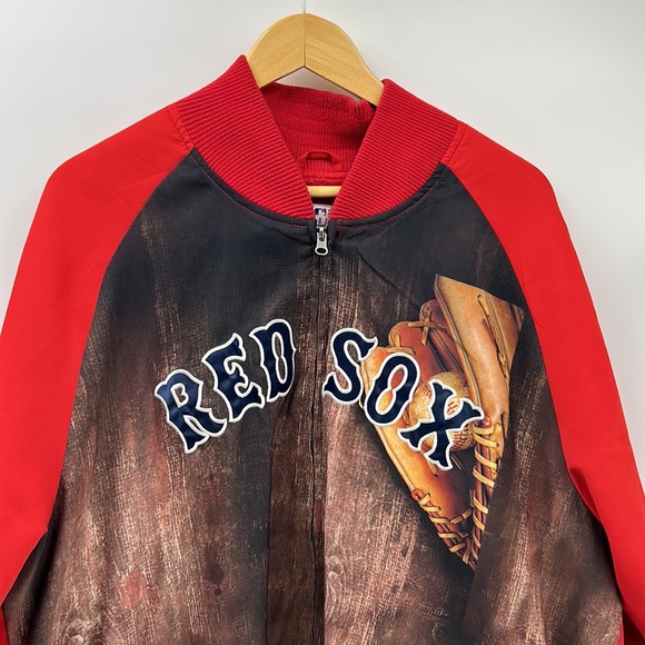 G-lll BOSTON RED SOX MENS SIZE XXL FULL ZIP WINDBREAKER RED BLUE JACKET - Picture 2 of 12